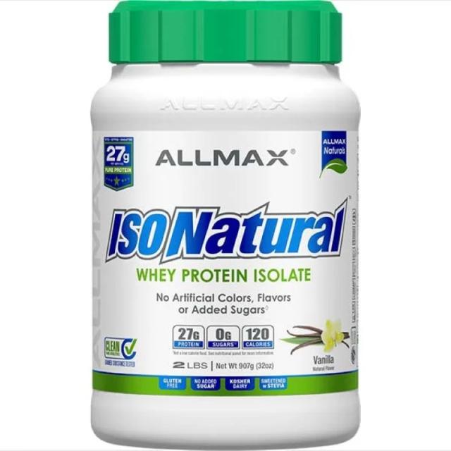 お取り寄せ オールマックス アイソナチュラル バニラ 約907g Allmax Isonatural 2lb Vanilla