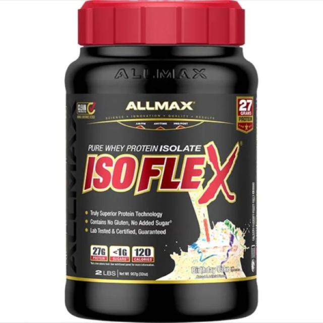お取り寄せ オールマックス アイソフレックス プロテイン バースデーケーキ味 908g ALLMAX ISOFLEX Protein 2lbBirthday Cake 8,056円
