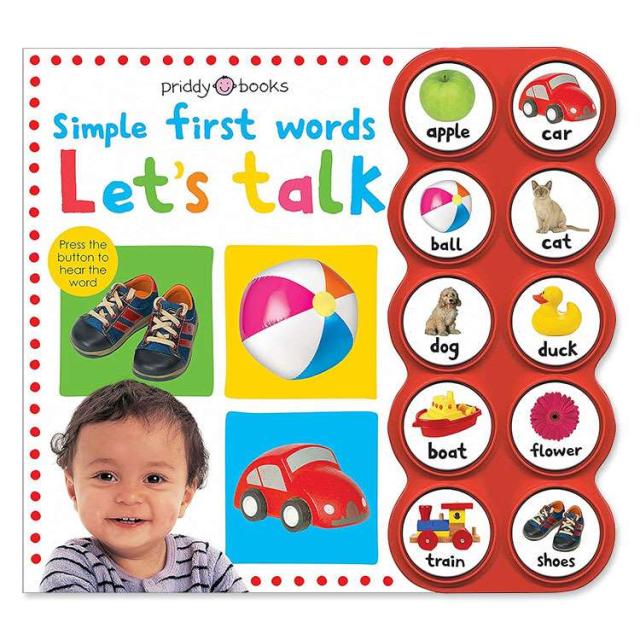 【洋書】レッツ・トーク (シンプル・ファーストワード) [ロジャー・プリディ] Let's Talk (Simple First Words Series) [Roger Priddy] 絵本 サウンドモジュール搭載