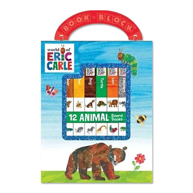 【洋書】エリック・カールの世界：12の動物ボードブック [エリック・カール] World of Eric Carle 12 Animal Board Books [Eric Carle] 絵本 持ち運び ケース付き