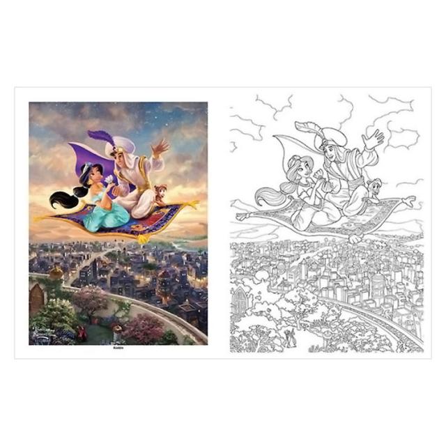 【洋書】ディズニー ドリーム・コレクション ディズニープリンセス ぬりえ [トーマス・キンケード] Disney Dreams Collection Thomas Kinkade Studios Disney Princess Coloring Book [Thomas Kinkade] アート・写真