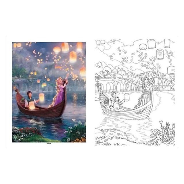 【洋書】ディズニー ドリーム・コレクション ディズニープリンセス ぬりえ [トーマス・キンケード] Disney Dreams Collection Thomas Kinkade Studios Disney Princess Coloring Book [Thomas Kinkade] アート・写真