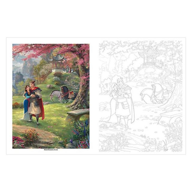 【洋書】ディズニー ドリーム・コレクション ディズニープリンセス ぬりえ [トーマス・キンケード] Disney Dreams Collection Thomas Kinkade Studios Disney Princess Coloring Book [Thomas Kinkade] アート・写真