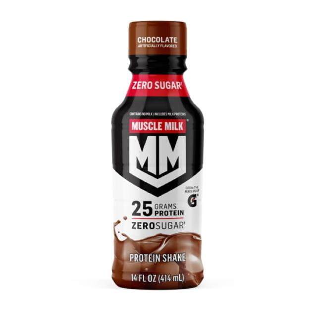 マッスルミルク プロテインシェイク チョコレート (約396g ) 12パック Muscle Milk Orig: 14oz Chocolate (12pk bottle) 【お取り寄せ商品】【合わせて買いたい】