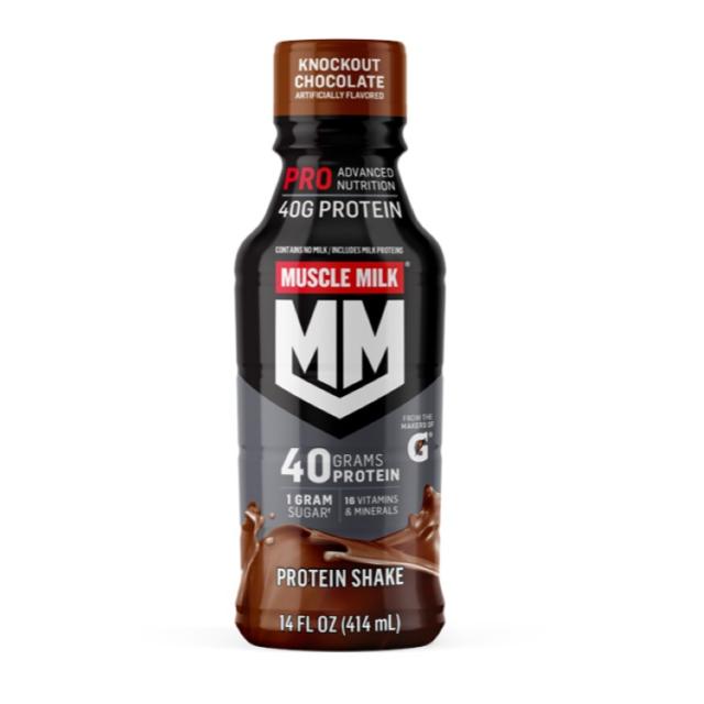 【お取り寄せ商品】マッスルミルクプロ アドバンスドニュートリションプロテインシェイク ノックアウトチョコレート (約396g ) 12パック Muscle Milk Pro: 14oz Choc Knockout (12pk bottle)