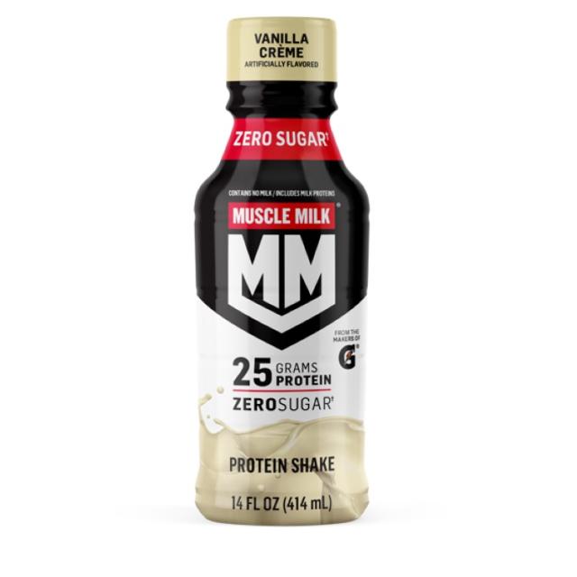 お取り寄せ マッスルミルク プロテインシェイク バニラクリーム (約396g ) 12パック Muscle Milk Orig: 14oz Vanilla Creme (12pk bottle)