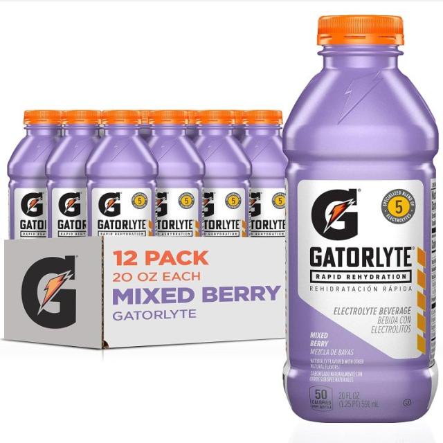 【お取り寄せ商品】ゲーターレード ラピッド リハイドレーション ミックスベリー 約566g ボトル (12 パック) Gatorlyte: 20oz Mixed Berry (12pk)