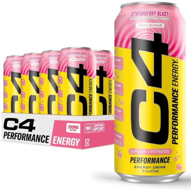 お取り寄せ セルコア C4 パフォーマンス エナジードリンク 無糖炭酸プレワークアウト スターバーストストロベリー 473ml 12パック RTD: Cellucor C4 Carbonated: Starburst Strawberry (12/16oz) 7,692円