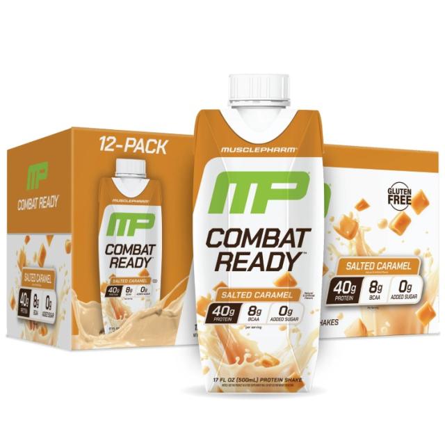 お取り寄せ マッスルファーム コンバット プロテインドリンク ソルテッドキャラメル味 レディトゥドリンク 500ml 12本入り RTD: Musclepharm Combat: Salted Caramel (12pk tetra) 9,960円