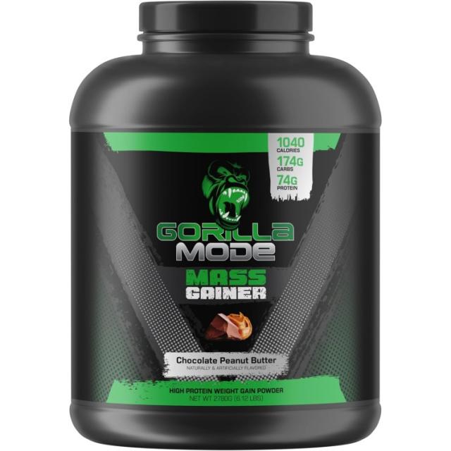 【お取り寄せ商品】ゴリラマインド：ゴリラモードマス 6lb クッキー＆クリーム Gorilla Mind: Gorilla Mode Mass: Choc Peanut Bttr (6lb)