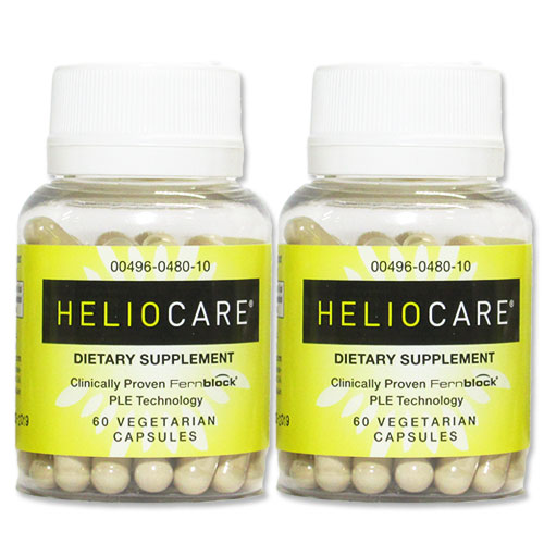 [2個セット] ヘリオケア ポリポディウム・ロイコトモスエキス 240mg 60粒 Heliocare Skin Care Dietary Supplement