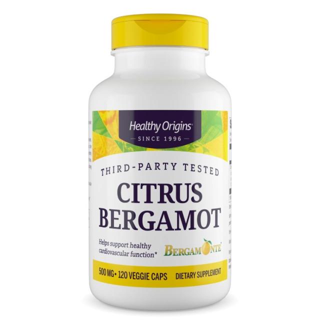 お取り寄せ ヘルシーオリジンズ シトラス ベルガモット エキス (ベルガモンテ) 500mg 120 ベジカプセル Healthy Origins Citrus Bergamot Extract (Bergamonte) 500 mg 120 Vcaps
