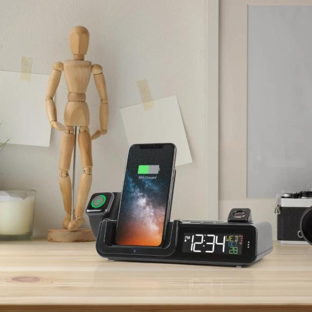 【お取り寄せ商品】【アメリカコストコ品】ラクロス Wattz 2.0 プロジェクション目覚まし時計 La Crosse Wattz 2.0 Projection Alarm Clock