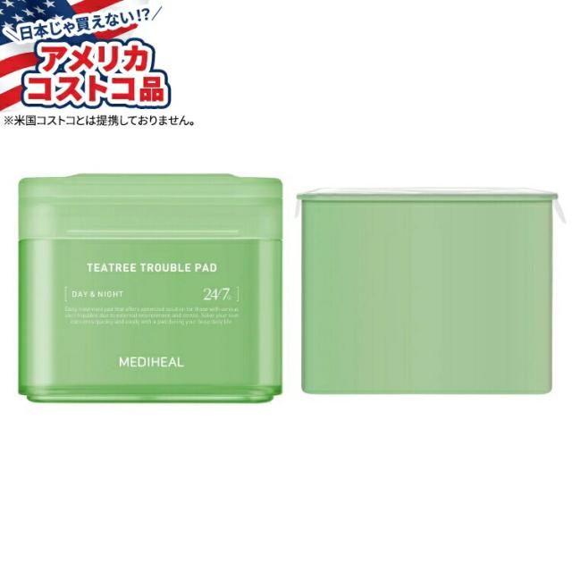 【お取り寄せ商品】【アメリカコストコ品】メディヒール ティーツリー トラブル パッド セット、パッド 100枚 + 詰め替えパッド 100枚 MEDIHEAL Teatree Trouble Pad Set, 100 Pads + 100 Refill Pads