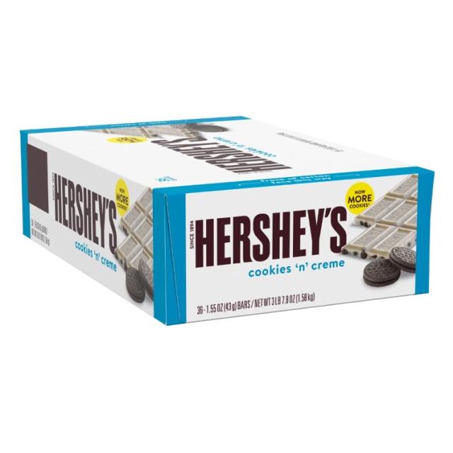 【アメリカコストコ品】ハーシーズ クッキー＆クリーム 約43g  36個入り Hershey's, Cookies N' Creme, 1.55 oz, 36-count【お取り寄せ商品】【合わせて買いたい】