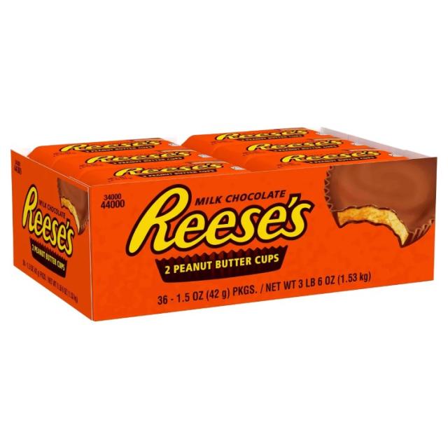 【アメリカコストコ品】リーシーズ リーセス ピーナッツバターカップ ミルクチョコレート 約42g  36個入り Reese's Peanut Butter Cups, Milk Chocolate, 1.5 oz, 36-count【お取り寄せ商品】【合わせて買いたい】