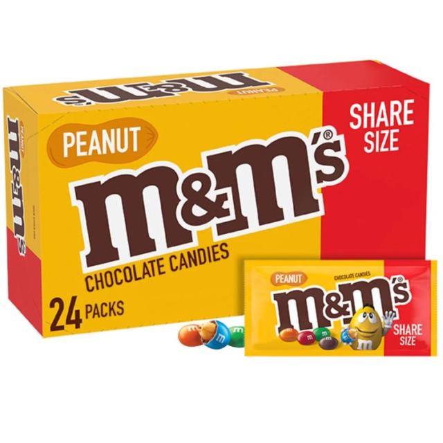 【アメリカコストコ品】M&M's チョコレートキャンディ ピーナッツ シェアサイズ 約92g  24 個入り M&M's Chocolate Candy, Peanut, Share Size, 3.27 oz, 24-count【お取り寄せ商品】【合わせて買いたい】