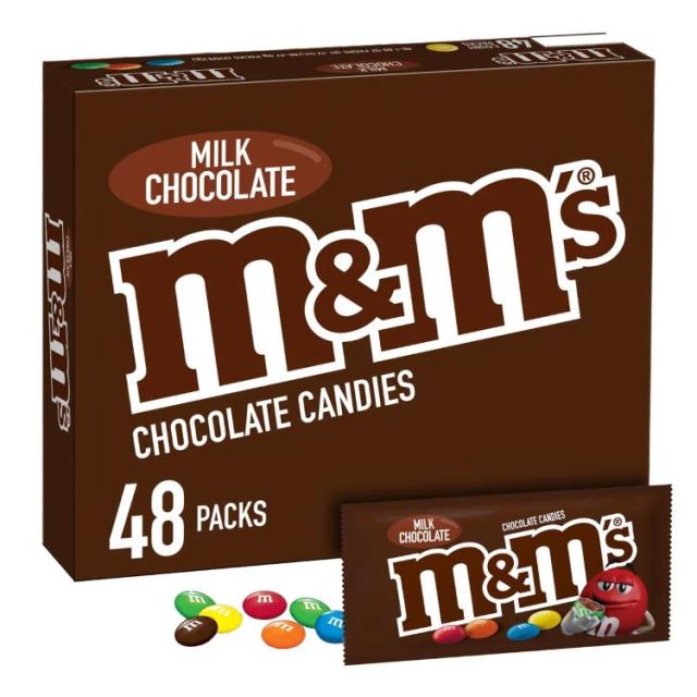 【アメリカコストコ品】M&M's ミルクチョコレートキャンディ フルサイズ 約47g  48 個入り M&M's Milk Chocolate Candy, Full Size, 1.69 oz, 48-count【お取り寄せ商品】【合わせて買いたい】