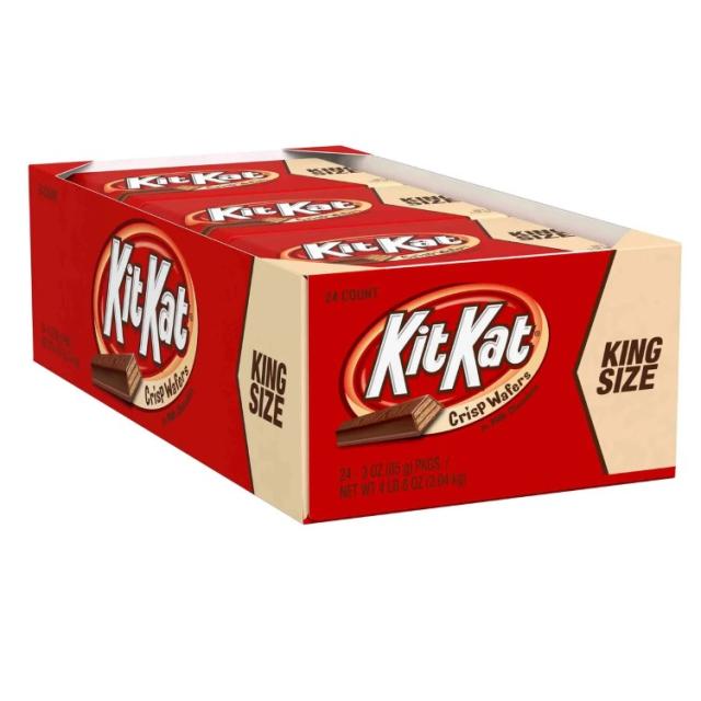 【アメリカコストコ品】ハーシーズ キットカット キングサイズ 約85g  24個入り Hershey's Kit Kat, King Size, 3 oz, 24-count【お取り寄せ商品】【合わせて買いたい】