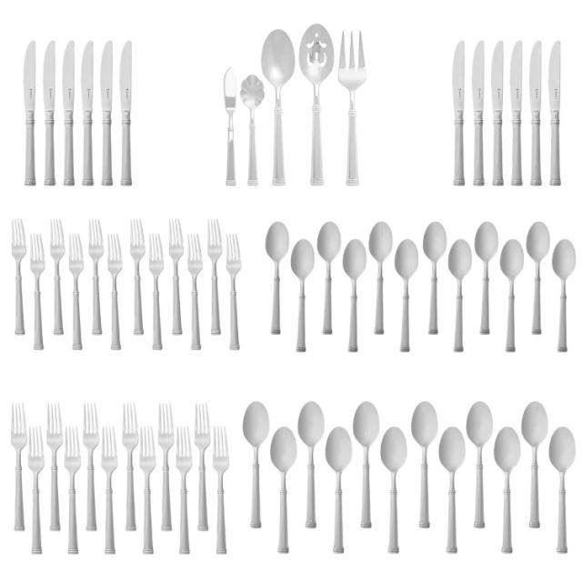 【お取り寄せ商品】【アメリカコストコ品】ヘンケルス プラザ 65 ピース フラットウェア セット Henckels Plaza 65 Piece Flatware Set