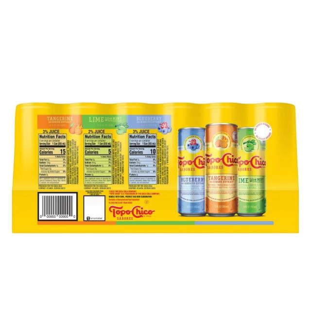 お取り寄せ Topo Chico Sabores、バラエティパック、約354ml、24 個入り Topo Chico Sabores, Variety Pack, 12 fl oz, 24-count_1