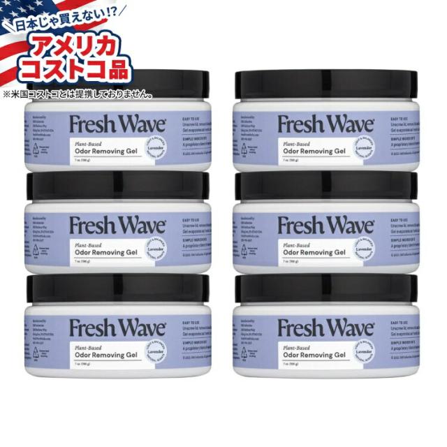 【お取り寄せ商品】【アメリカコストコ品】フレッシュウェーブ 消臭ジェル ラベンダー 約198g  6個入り Fresh Wave Odor Removing Gel, Lavender, 7 oz, 6-count
