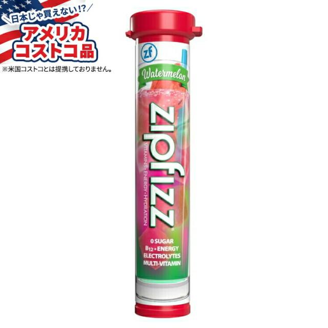 【お取り寄せ商品】【アメリカコストコ品】ジップフィズ マルチビタミン エネルギー ハイドレーション ドリンク ミックス 30 本 ウォーターメロン Zipfizz Multi-Vitamin Energy Hydration Drink Mix, 30 Tubes watermelon