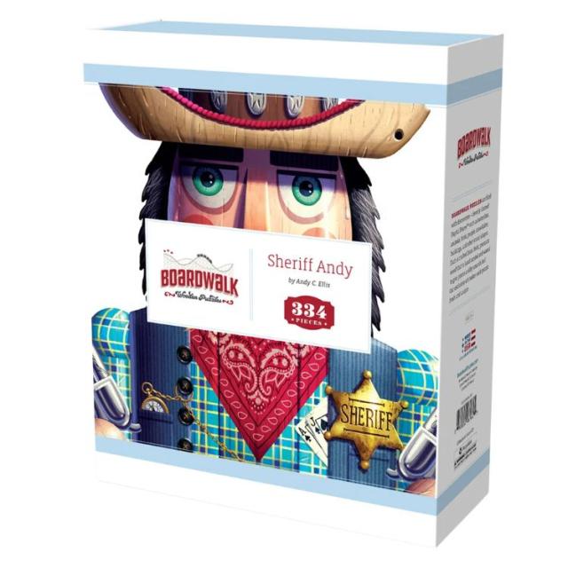 お取り寄せ ゲーム盤ウォーク 大型木製謎合わせ アンディ保安官 Boardwalk Large Wooden Puzzle Sheriff Andy