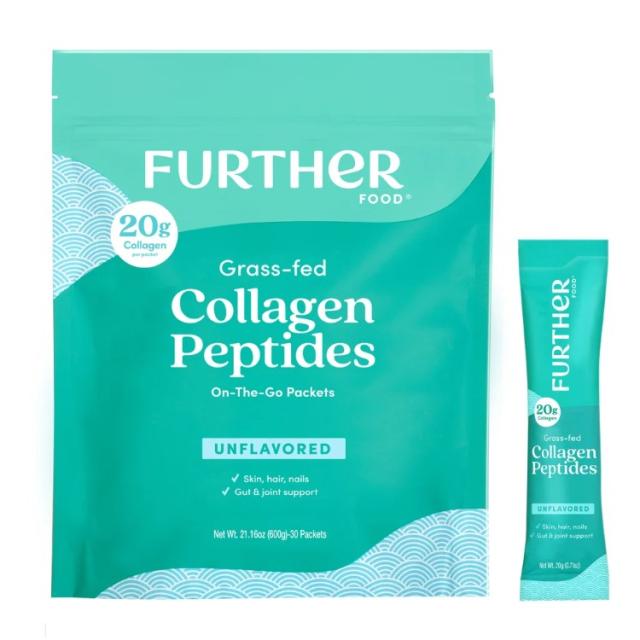 お取り寄せ ファーザーフード コラーゲン スティック 無香料 30本入り Further Food Collagen Stick Pack, Unflavored, 30-count