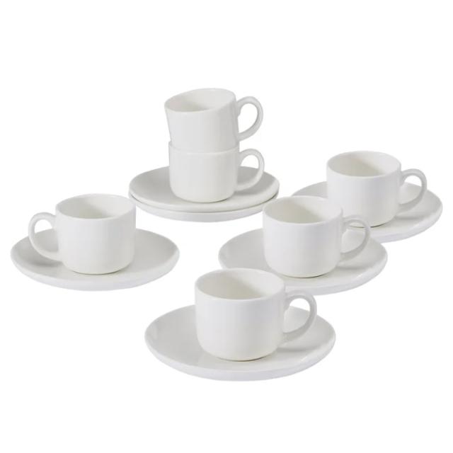 お取り寄せ ミカサ エスプレッソカップ＆ソーサー 6客セット Mikasa Set of 6 Espresso Cups &amp; Saucers