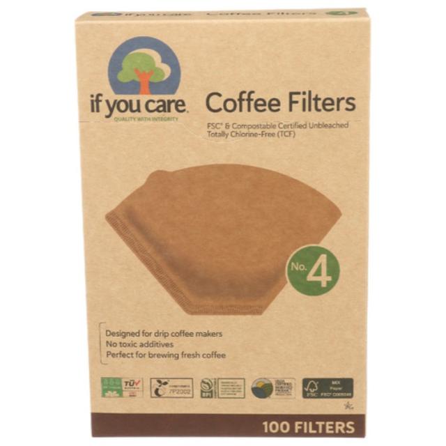 お取り寄せ [12個セット]イフユーケア ナンバー4コーヒーフィルター If You Care Coffee Filter No4