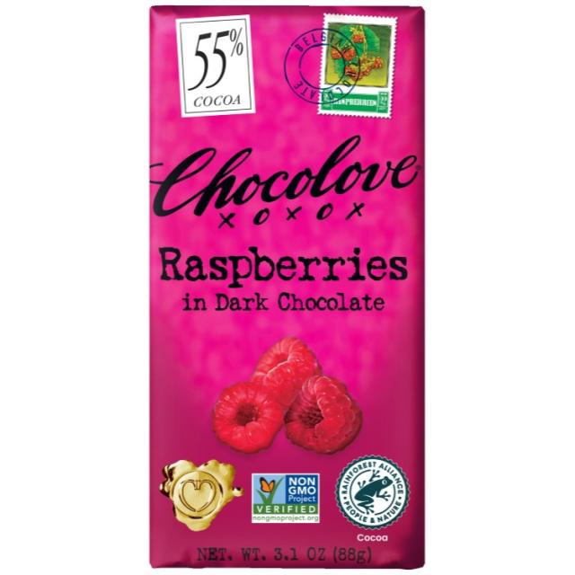 [12個セット] チョコラブ ダークチョコレート ラズベリー Chocolove Raspberries in Dark Chocolate 【お取り寄せ商品】【合わせて買いたい】