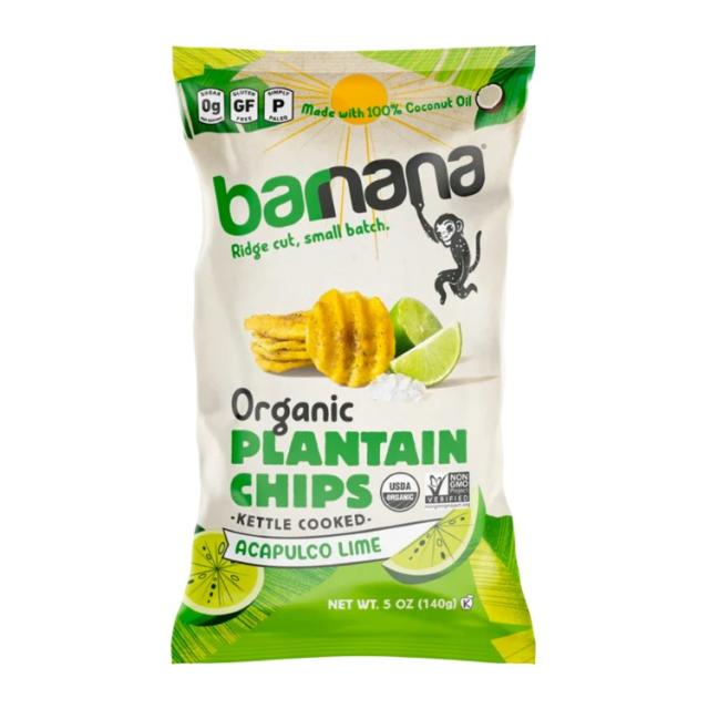 【お取り寄せ商品】[6個セット]バーナナ オーガニック プランテンチップス アカプルコライム 140g Barnana Plantain Chips ACAPULCO LIME