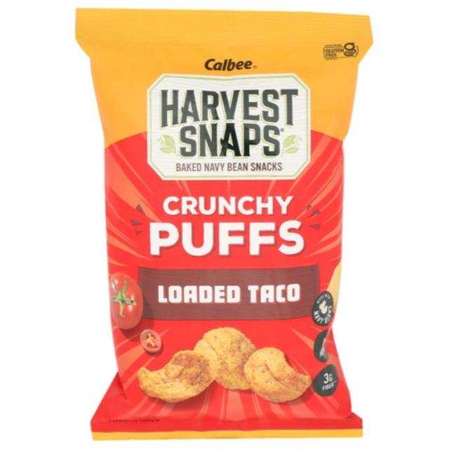 【お取り寄せ商品】[6個セット]カルビー ハーベスト スナップス クランチー パフス ロードゥド タコスHarvest Snaps Puffs Crnchy Loaded Taco 4.2OZ