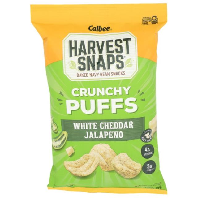 【お取り寄せ商品】[6個セット]カルビー ハーベスト スナップス クランチー パフス ホワイト チェダー ハラペーニョHarvest Snaps Puffs Crnchy Wht Chd Jlp 4.2OZ