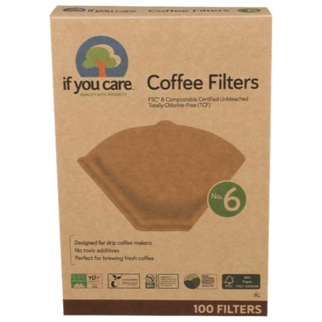 お取り寄せ [12個セット]イフユーケア ナンバー6コーヒーフィルター If You Care Coffee Filter No6