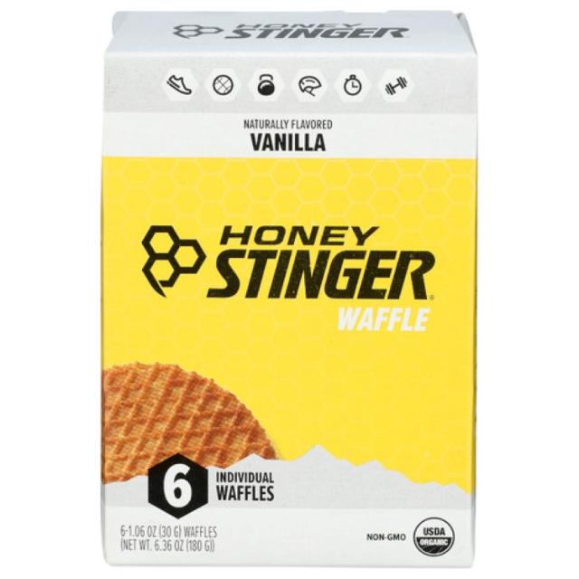 【お取り寄せ商品】[4個セット]ハニー スティンガー エナジー ワッフル バニラHoney Stinger Waffle Vanilla 6Pc 6.36OZ
