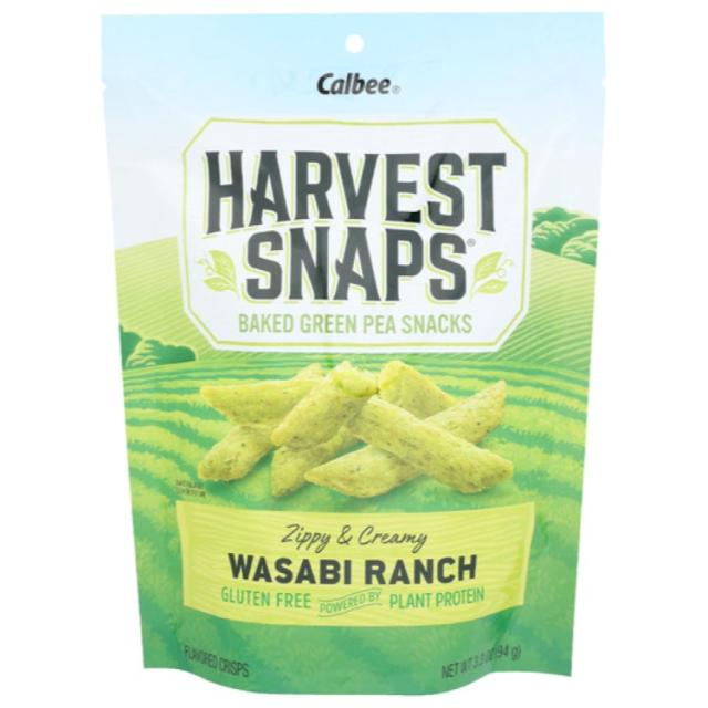 【お取り寄せ商品】[12個セット]カルビー ハーベスト スナップス スナック クリスプス ズィッピー&クリーミー ワサビ ランチHarvest Snaps Snack Crisps Wasabi Ranch 3.3OZ
