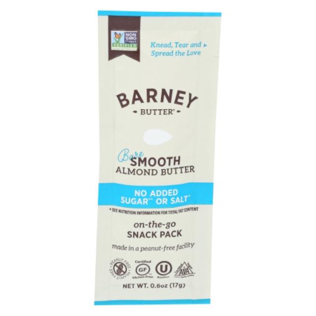 [12個セット]バーニーバター ベアスムースアーモンドバター 砂糖・塩不使用 0.6ozNUT BTTR BARE SMOOTH 0.6OZ 【お取り寄せ商品】【合わせて買いたい】
