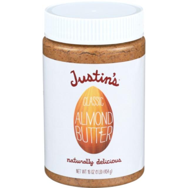 【お取り寄せ商品】[6個セット]ジャスティンズ クラシックアーモンドバター 約453g Justins NUT BUTTER ALMND CLSC JAR 16OZ