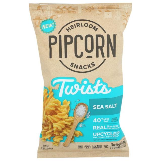 【お取り寄せ商品】[12個セット]ピップコーン ツイストシーソルト 約127g Pipcorn Twist Corn Sea Salt 4.5OZ