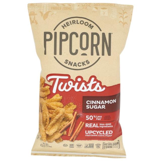 【お取り寄せ商品】[12個セット]ピップコーン ツイストシナモンシュガー 約127g Pipcorn Twist Cinnamon Sugar 4.5OZ