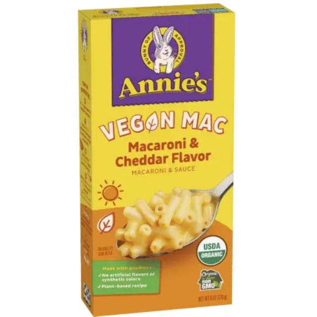 お取り寄せ [12個セット]アニーズホームグロウン ヴィーガン マカロニ＆チェダー Annie's Homegrown Vegan Macaroni &amp; Cheddar