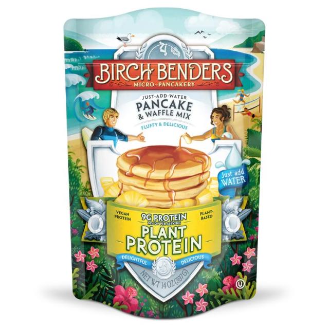 【お取り寄せ商品】[6個セット]バーチベンダーズ プラントプロテイン パンケーキ＆ワッフルミックス Birch Benders Plant Protein Mix Pncke Waffl