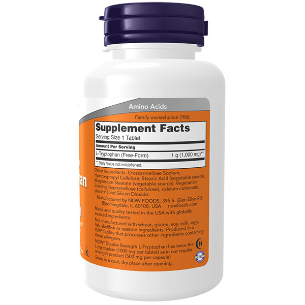 L-トリプトファン 1000mg 60粒 NOW Foods(ナウフーズ) [3個セット]_1