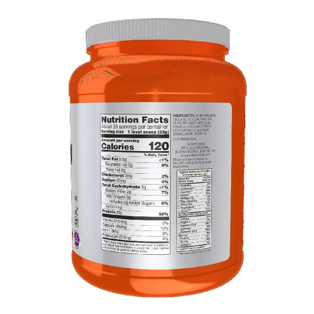 ナウフーズ ホエイプロテイン アイソレート パウダー クリーミーチョコレート味 2268g (5LB) NOW Foods WHEY ISOLATE CHOCOLATE アミノ酸 BCAA トレーニング タンパク質_4