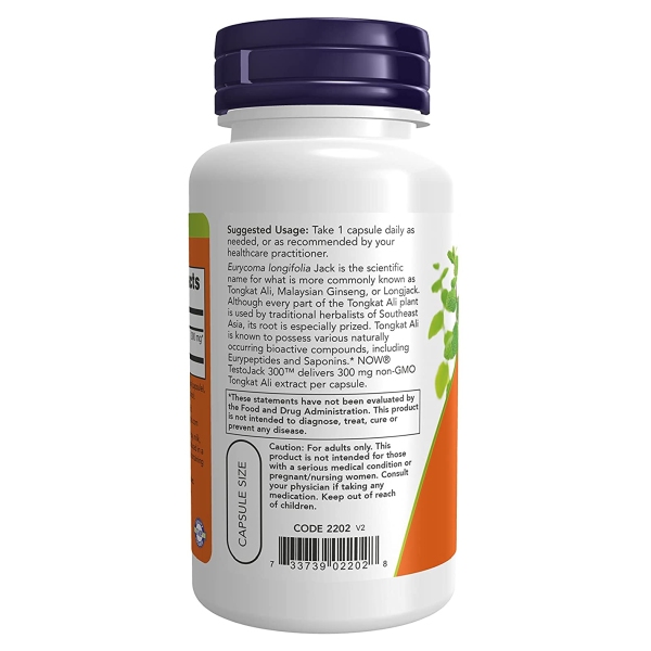 [3個セット] テストジャック トンカットアリ 60粒 NOW Foods(ナウフーズ)_2