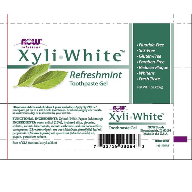 ナウフーズ キシリホワイト 歯磨きジェル リフレッシュミント 40個セット 各28.3g (1 oz) NOW Foods XyliWhite Refreshmint Toothpaste Gel_2