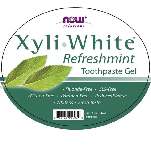 ナウフーズ キシリホワイト 歯磨きジェル リフレッシュミント 40個セット 各28.3g (1 oz) NOW Foods XyliWhite Refreshmint Toothpaste Gel_3