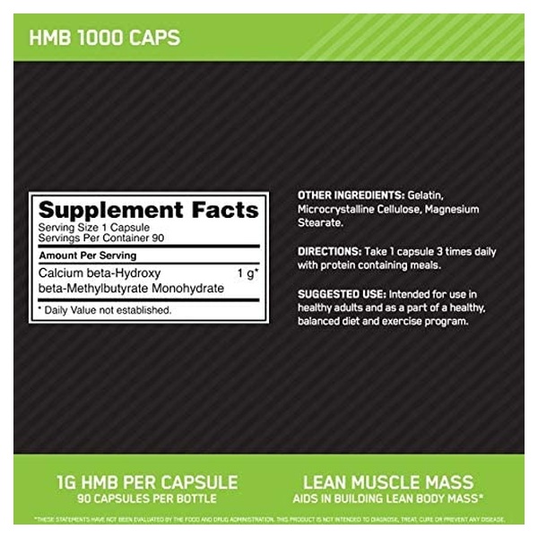 [2個セット]HMB 1000mg カプセル 90粒 Optimum Nutrition オプティマムニュートリション 送料無料【正規契約販売法人 オフィシャルショップ】_2